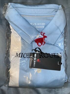 Men’s Performance Polo by Michel Rouen Sz M golf shirt